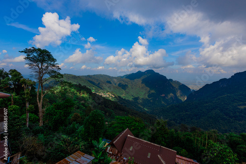 natural background of many species of plants that are laid out in the park, for the propagation of the species and to provide shade for those who stop by while traveling to study the ecology. © bangprik