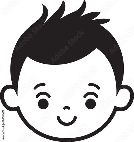 Dainty Daydreams Small Child Black Vector Logo Whimsical Whispers Black Vector Logo for Little Ones