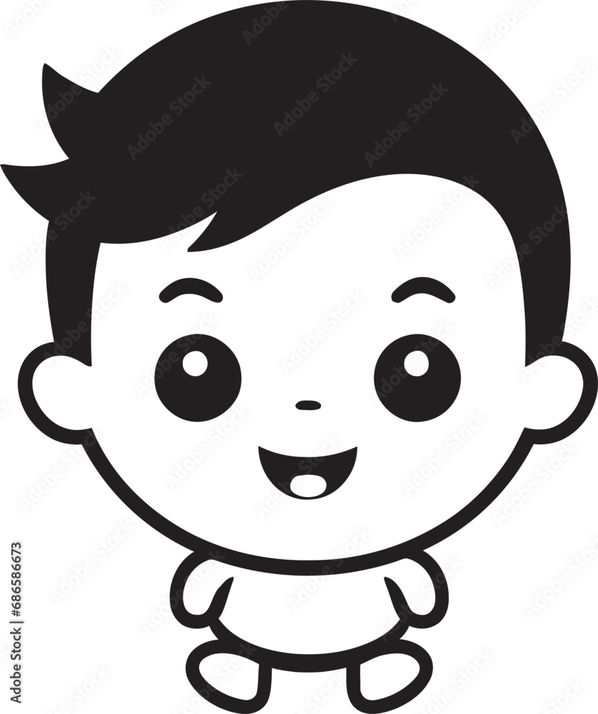Whimsical Wonderland Small Child Black Vector Logo Tiny Treasures Adorable Child Icon in Vector Whimsical Wonderland Small Child Black Vector Logo Tiny Treasures Adorable Child Icon in Vector