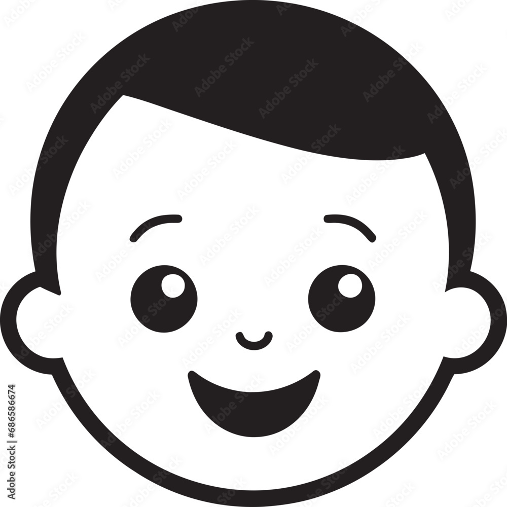 Tiny Treasures Adorable Child Icon in Vector Sweet Innocence Black Vector Logo for Little Ones Tiny Treasures Adorable Child Icon in Vector Sweet Innocence Black Vector Logo for Little Ones