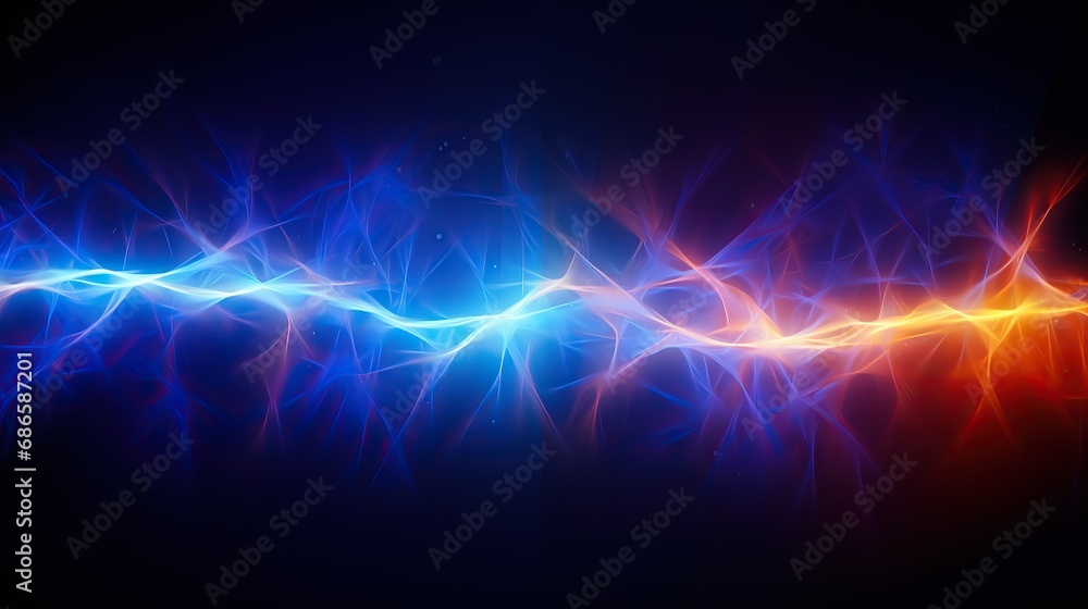 Abstract lightning, colorful lightning background, electric fractal background