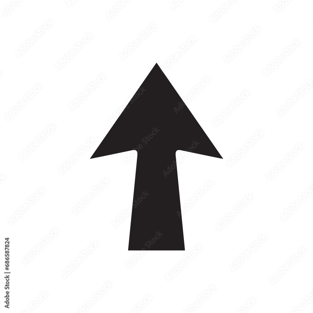 Up arrow icon vector. Scroll up icon sign symbol vector. Move up vector icon illustration isolated on white background Up arrow icon vector. Scroll up icon sign symbol vector. Move up vector icon illustration isolated on white background