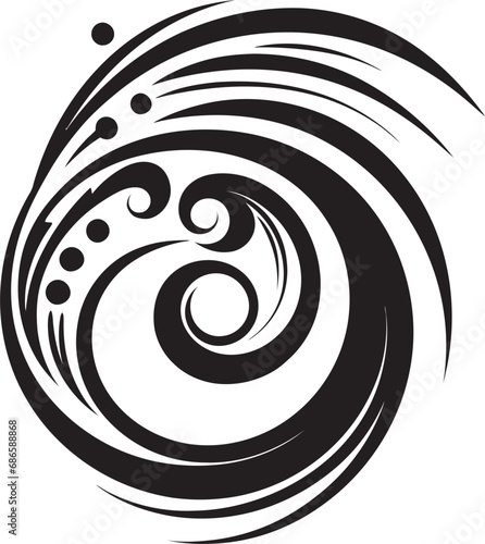 Radiant Spirals Abstract Curly Vectors in Modern Design Fluid Elegance Curly Abstractions in Modern Vector Art