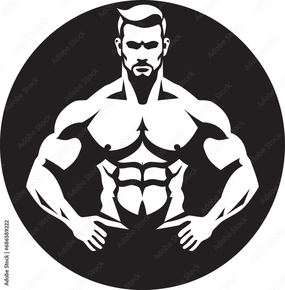 Φωτογραφία Athletic Ambitions Bodybuilding Vector Icons in Fitness Design Fitness Foundatio