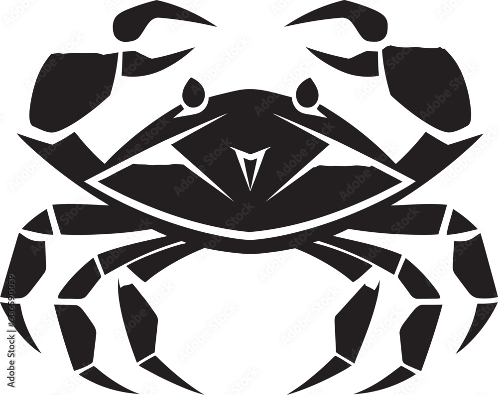 Beachside Champion Vector Crab Shell armored Sentinel Crab Icon Beachside Champion Vector Crab Shell armored Sentinel Crab Icon
