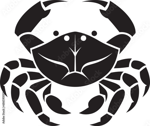 Coastline Commander Crab Vector Clawed Majesty Vector Crab Icon