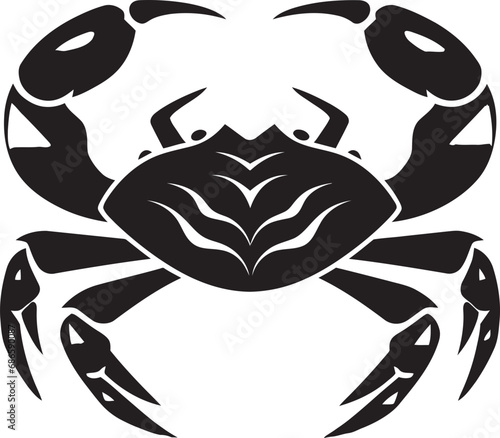 Marine Sentinel Vector Crab Symbol Tidal Trooper Crab Vector Emblem