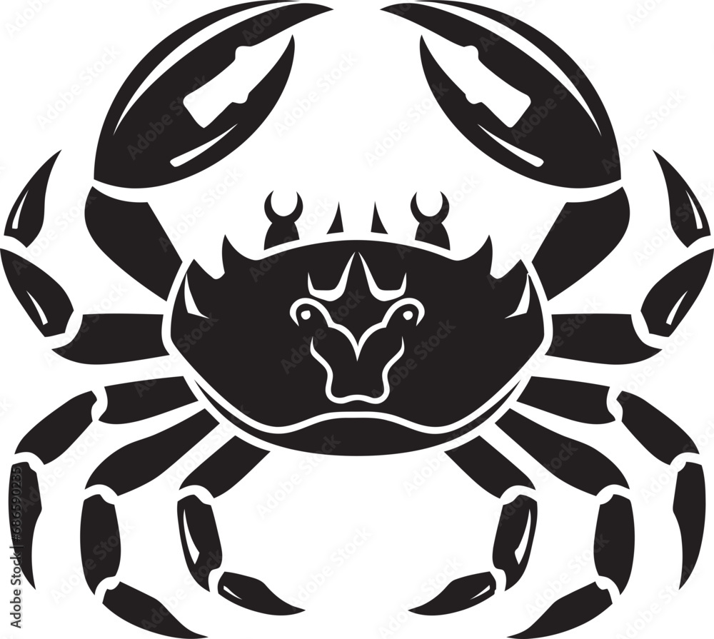 Tidal Trooper Crab Emblem Vector Seaside Sovereignty Vector Crab Tidal Trooper Crab Emblem Vector Seaside Sovereignty Vector Crab