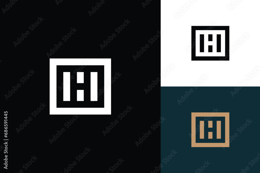 letter h monogram vector logo design letter h monogram vector logo design