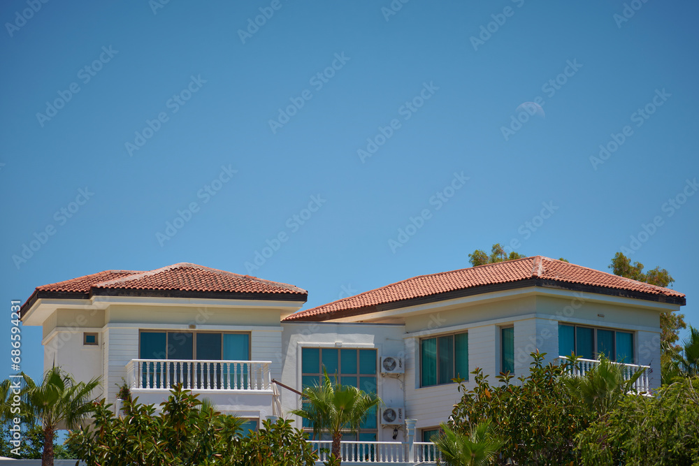 house with a Mediterranean style roof