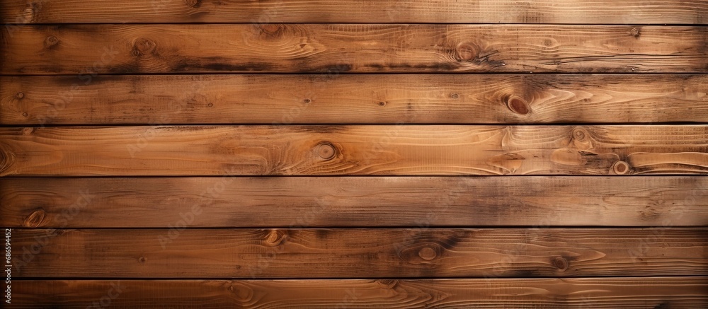 Naklejka premium Light brown wood plank background with a natural wood texture wallpaper backdrop