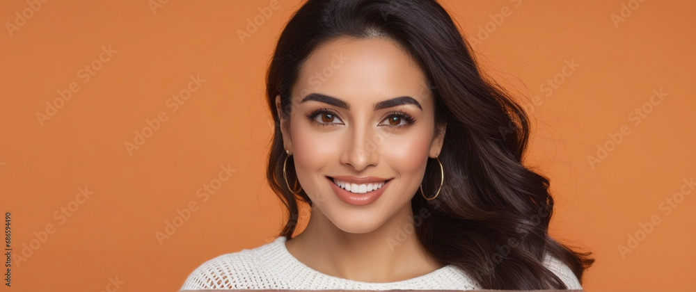 Beautiful Moroccan good woman nice fashion half body eye contact Beautiful Moroccan good woman nice fashion half body eye contact