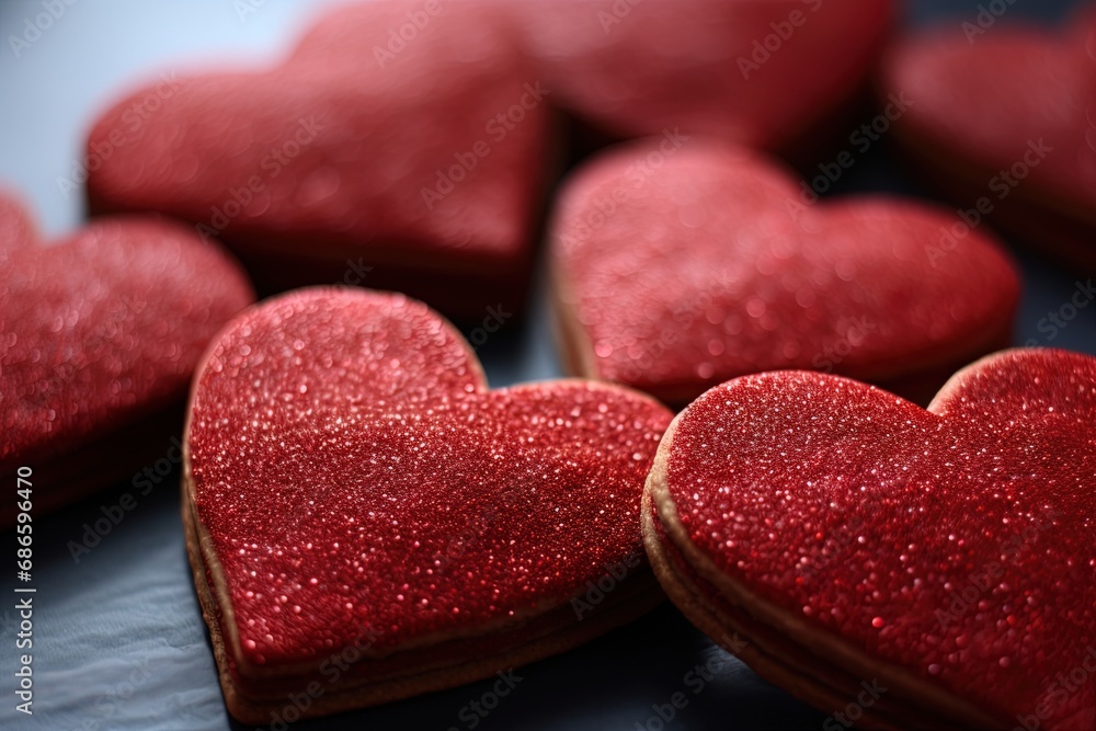 Obraz premium heart shaped candy