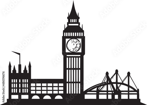 London Underground Vector Design City Life Black Icon