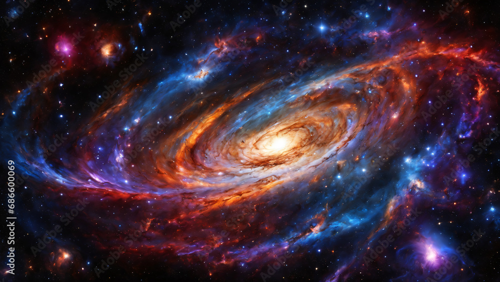 A mesmerizing portrayal of space exploration amidst cosmic phenomena, showcasing swirling galaxies, nebulae, and distant stars, creating a breathtaking and high-quality depiction of the universe A mesmerizing portrayal of space exploration amidst cosmic phenomena, showcasing swirling galaxies, nebulae, and distant stars, creating a breathtaking and high-quality depiction of the universe