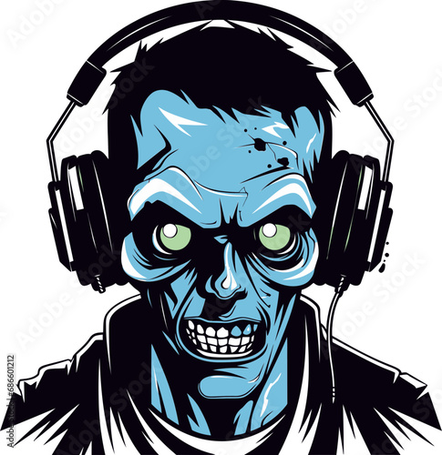 Cryptic Dancefloor Melody Zombie Vector Zombie DJ Cadence Vector Design