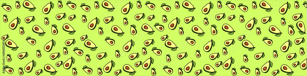 avocadoes in green background avocadoes in green background