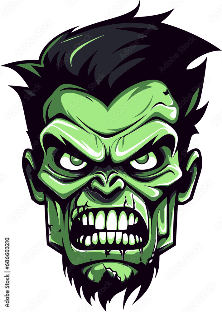 Spectral Sidekick Zombie Mascot Icon Zombie Mate Mascot Vector Illustration Spectral Sidekick Zombie Mascot Icon Zombie Mate Mascot Vector Illustration