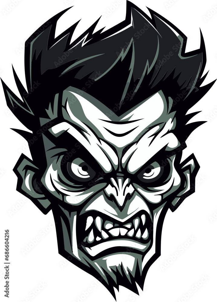 ZomPals Mascot Zombie Vector Spectral Spirit Zombie Mascot Icon ZomPals Mascot Zombie Vector Spectral Spirit Zombie Mascot Icon