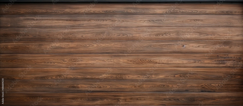 Naklejka premium Garage door with wood texture background concept