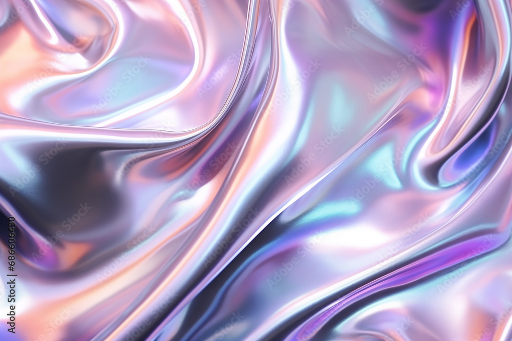 Holographic iridescent foil texture. Silver, gray and white pastel and gradient colors. Modern and futuristic design, feeling of luxury and sophistication. Holographic iridescent foil texture. Silver, gray and white pastel and gradient colors. Modern and futuristic design, feeling of luxury and sophistication.