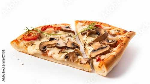 Slice of Mushroom Pizza