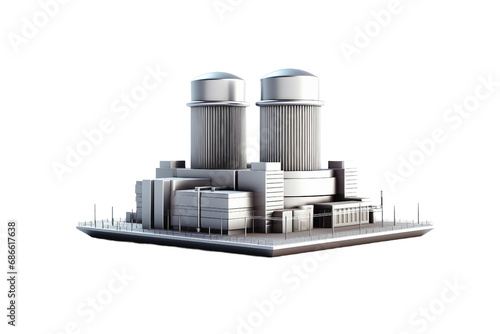 Power Generation Reactor isolated on transparent background photo