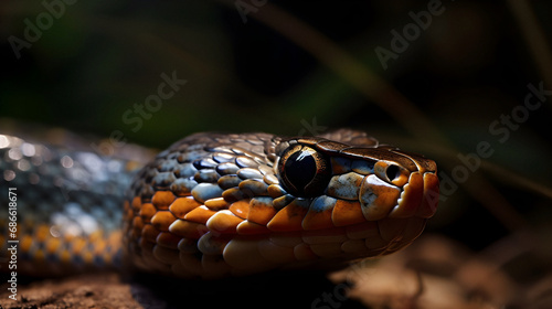 Close up of a snake 