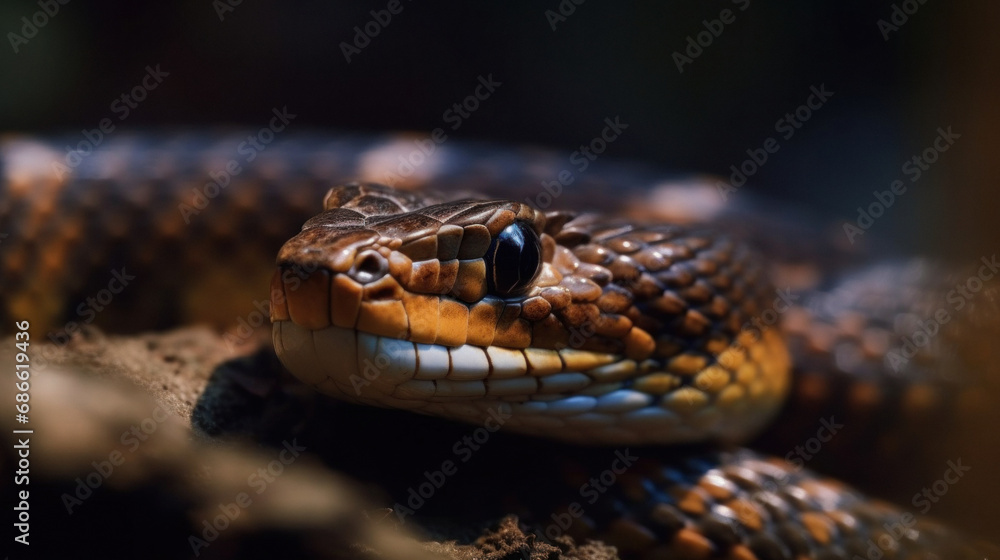 Close up of a snake Close up of a snake