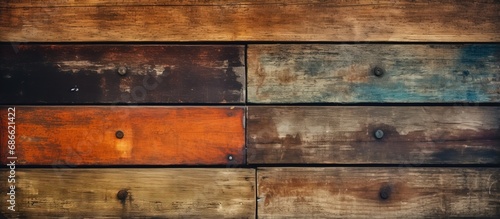 Background texture of vintage wooden cabinet drawers