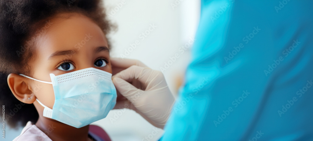 Healthcare and medicine, Family with kids in face mask facemask during outbreak, Human metapneumovirus, hMPV, coronavirus, and flu. Virus illness protection, hand sanitizer in public crowded places Healthcare and medicine, Family with kids in face mask facemask during outbreak, Human metapneumovirus, hMPV, coronavirus, and flu. Virus illness protection, hand sanitizer in public crowded places