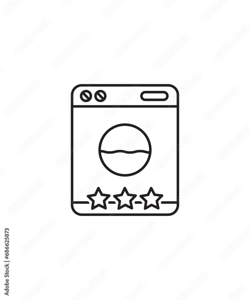 washing machine icon, vector best line icon. washing machine icon, vector best line icon.