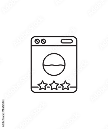 washing machine icon, vector best line icon.