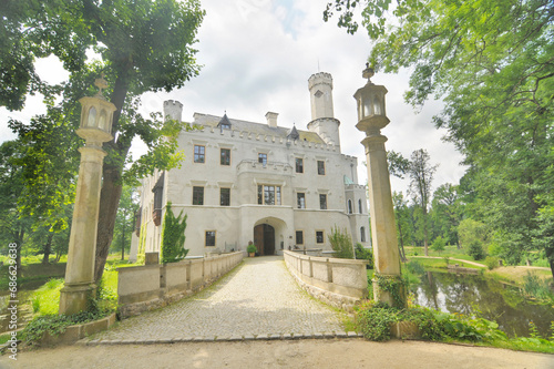 Karpniki Castle (German: Vischbach, Fischbach) - a historic castle located in the village of Karpniki, Poland photo