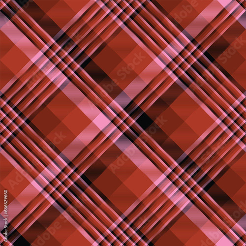 Black and Red Friday The 13th Plaid Seamless Pattern, Blood Plaid Red Crimson Elegant Tartan, Scottish Cage for Fabric Textile.