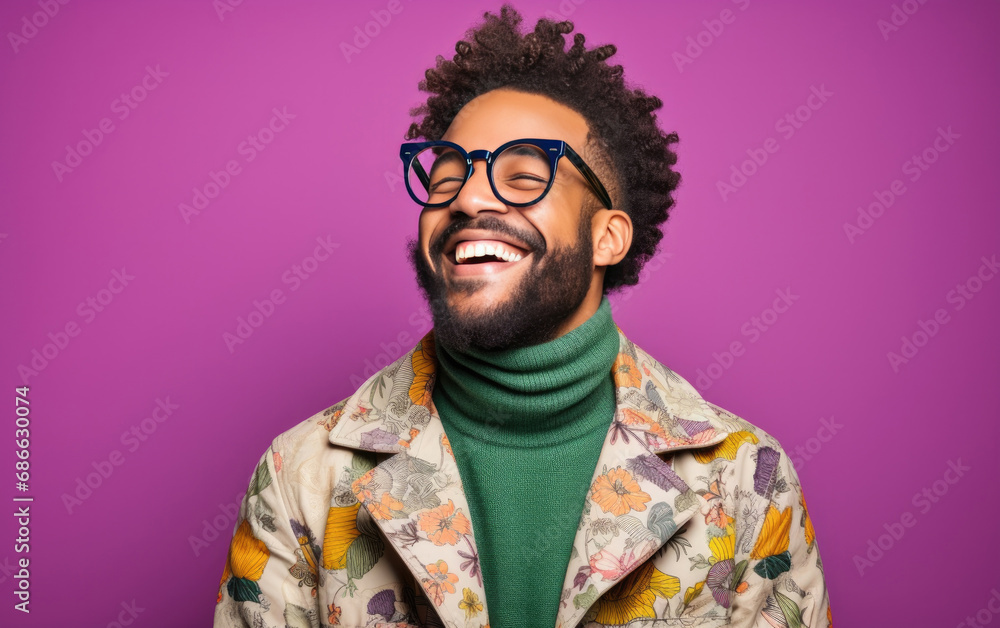 happy smiling Programmer with color clothing in the color background happy smiling Programmer with color clothing in the color background