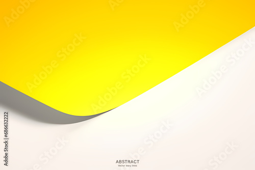 Abstract Yellow Background. colorful wavy design wallpaper. creative graphic 2 d illustration. trendy fluid cover with dynamic shapes flow.