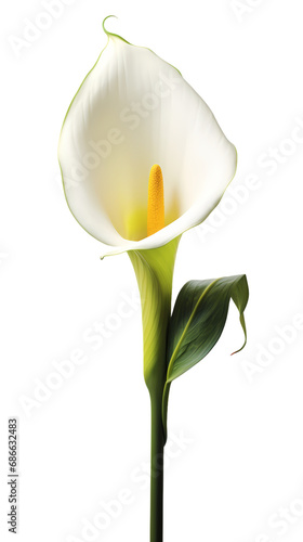 Calla lily isolated on transparent background