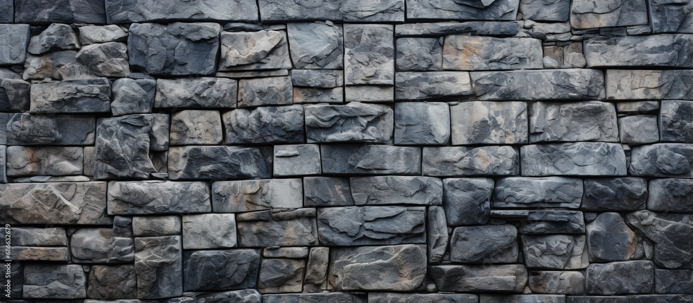Stone wall with an attractive design