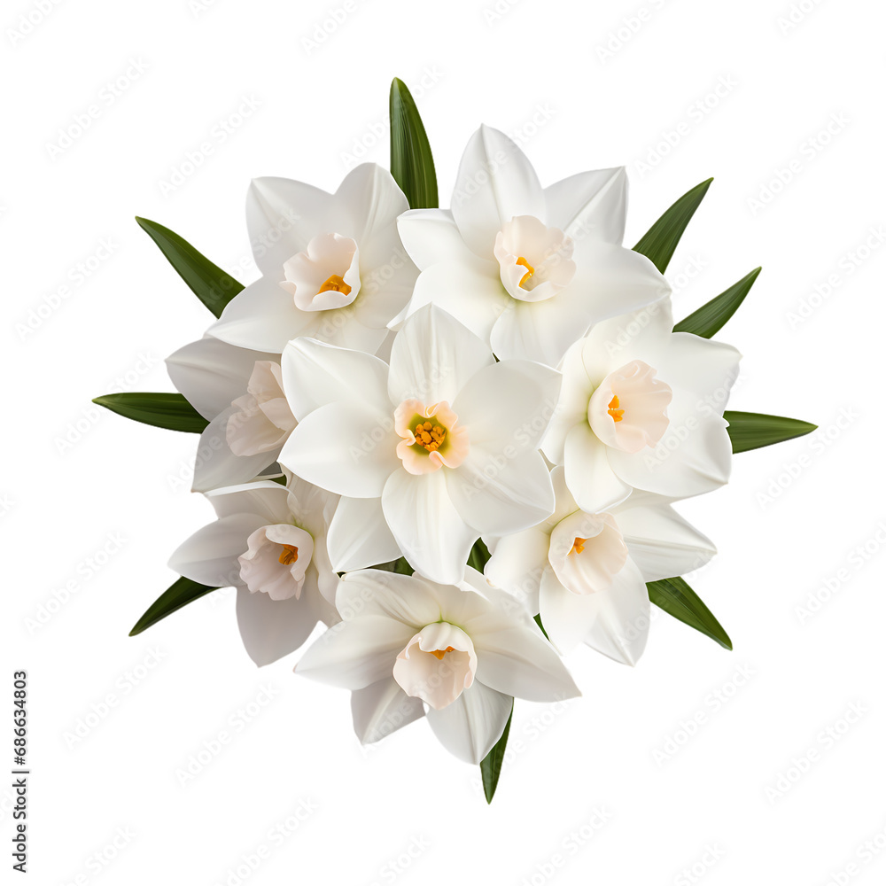 Daffodils isolated on transparent background Daffodils isolated on transparent background