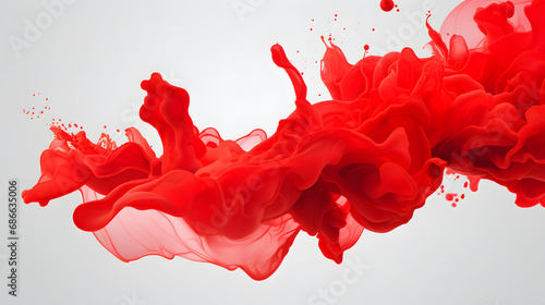abstract background with splashes of red paint