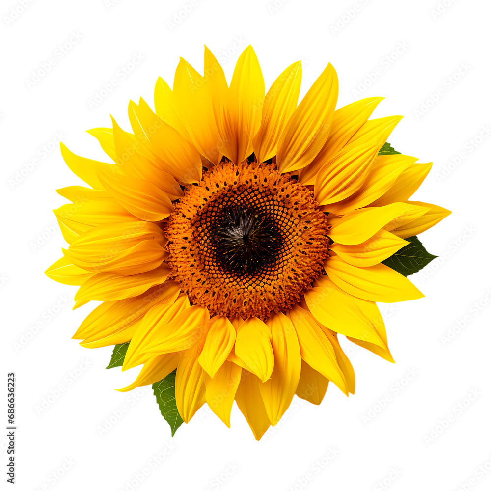 Sunflower isolated on transparent background Sunflower isolated on transparent background