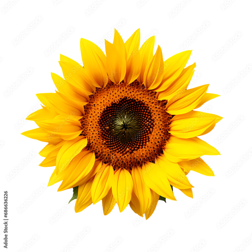 Sunflower isolated on transparent background Sunflower isolated on transparent background