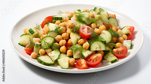 Delicious Plate of Chickpea Salad