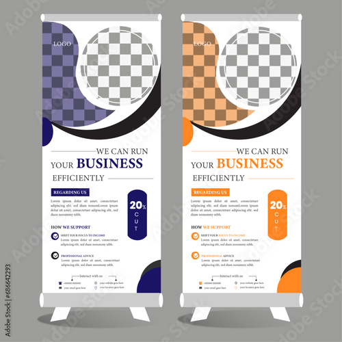 Corporate banner design template. (ID: 686642293)