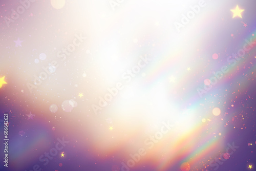fabulous background with refraction of light and stars
