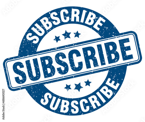 subscribe stamp. subscribe label. round grunge sign
