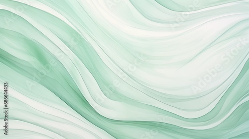 Soothing Green Watercolor Waves Abstract Background © ArtBoticus