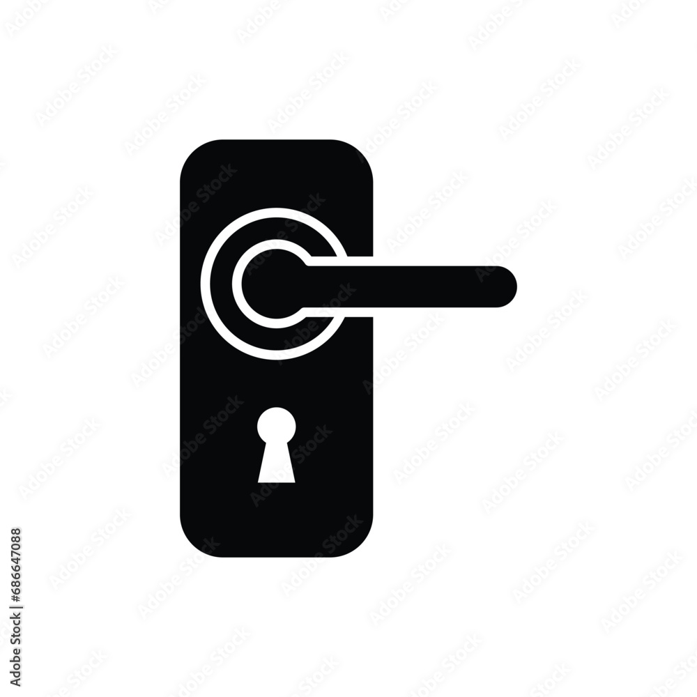 Door Handle Icon Vector Design Template Door Handle Icon Vector Design Template
