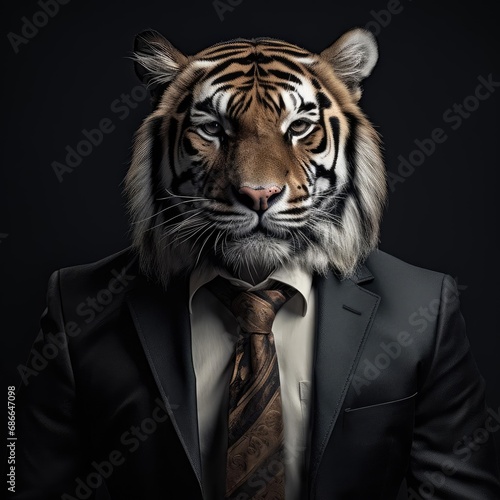 Tiger in costume